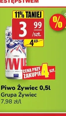 Piwo Żywiec Premium promocja w API Market