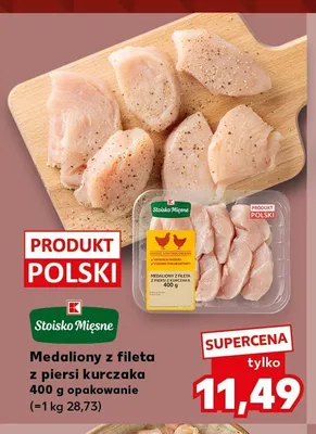 Medaliony z fileta z piersi kurczaka Stoisko Mięsne promocja w Kaufland
