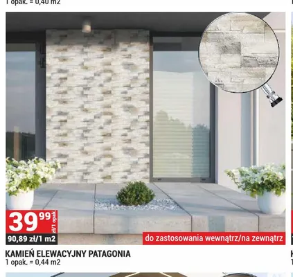 Kamień elewacyjny Patagonia promocja w Merkury Market