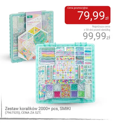 Zestaw koralików 2000+ pcs Smiki promocja w Smyk