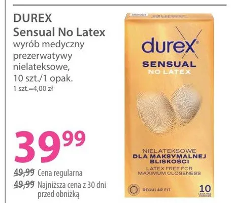 Wyrób medyczny prezerwatywy nielateksowe promocja w Hebe