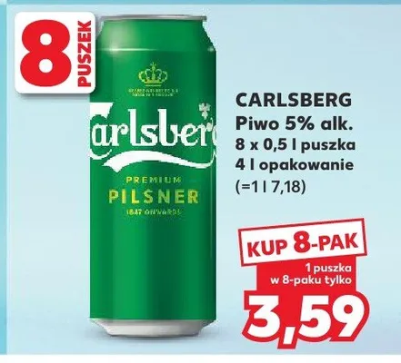 Piwo Carlsberg promocja w Kaufland