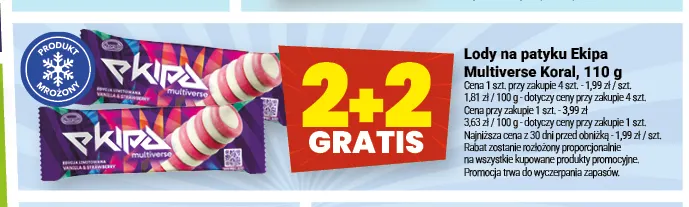 Lody na patyku Ekipa Multiverse promocja w Twój Market