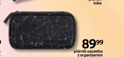 Piórnik saszetka z organizerem czarny promocja w Empik