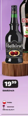 Wino czerwone deserowe Edelkirsch promocja w Netto