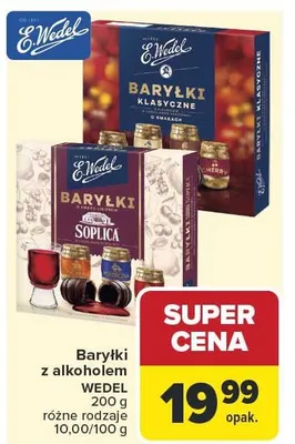Baryłki z alkoholem klasyczne E.Wedel promocja w Carrefour Market