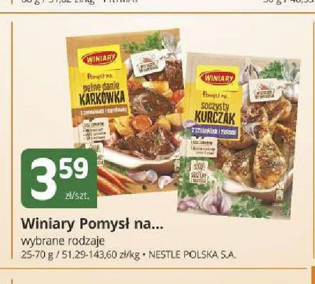 Pomysł na karkówkę Winiary promocja w Marketvita