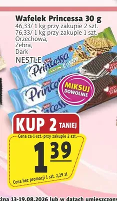 Wafelek Princessa Orzechowa NESTLE promocja w Prim Market