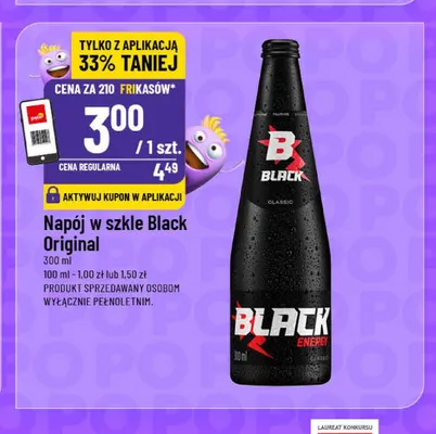 Napój energetyczny Black Original promocja w POLOmarket