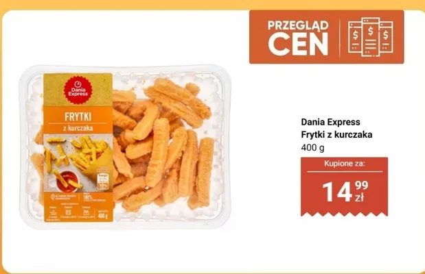 Frytki z kurczaka Dania Express promocja w Biedronka