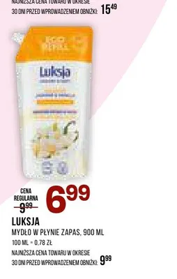 Mydło w płynie zapas Luksja promocja w Drogerie Natura