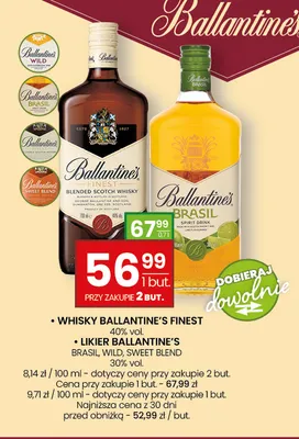 Likier Ballantine's Sweet Blend promocja w Twój Market