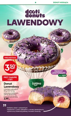 Donut Lawendowy z kremem pâtissière Dooti Donuts promocja w Żabka