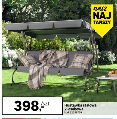 Huśtawka stalowa 2-osobowa promocja w Leroy Merlin