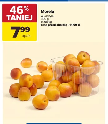 Morele w koszyku promocja w Carrefour