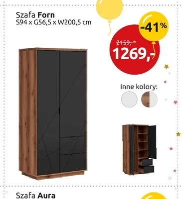 Szafa Forn promocja w Black Red White