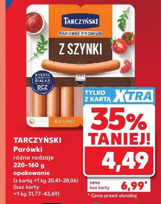Parówki z szynki Tarczyński promocja w Kaufland