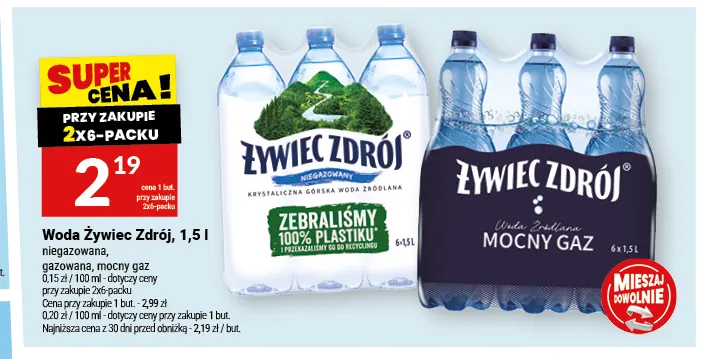 Woda gazowana Żywiec Zdrój promocja w Twój Market