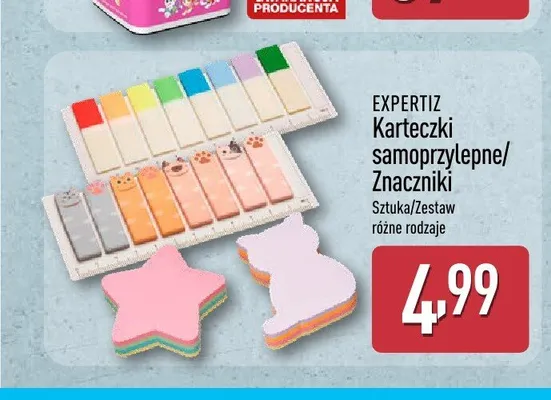 Karteczki samoprzylepne Expertiz promocja w Aldi