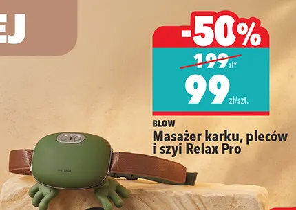 Masażer karku, pleców i szyi Blow Relax Pro promocja w Biedronka