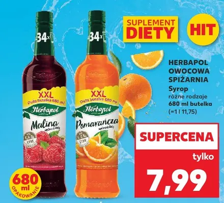 Syrop owocowa spiżarnia różne rodzaje promocja w Kaufland