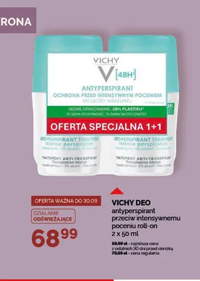 Antyperspirant przeciw intensywnemu poceniu roll-on Vichy Deo 2-pak promocja w Ziko Dermo