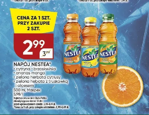 Napój Nestea zielona herbata cytrusy promocja w Chata Polska