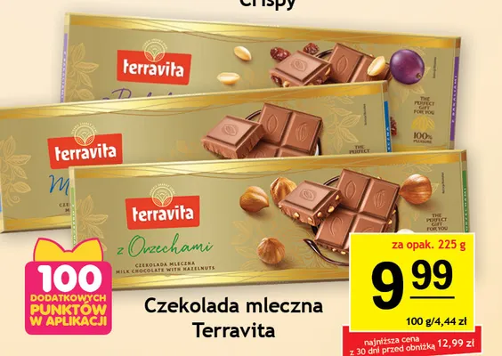 Czekolada mleczna z orzechami Terravita promocja w Gram Market