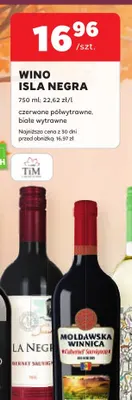 Wino białe wytrawne Isla Negra promocja w Stokrotka