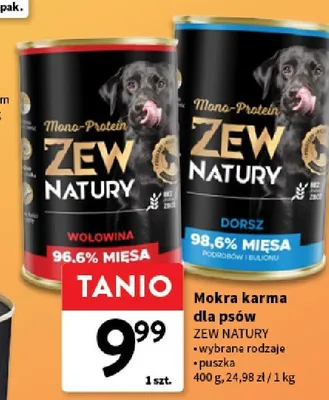 Mokra karma dla psów Zew Natury wołowina promocja w Intermarche