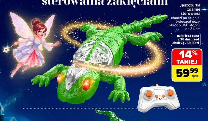 Jaszczurka zdalnie sterowana promocja w Carrefour