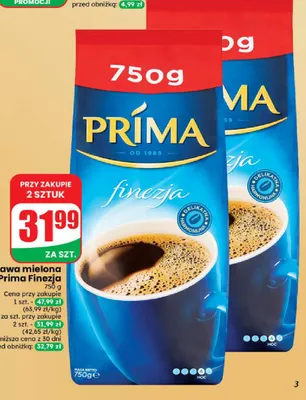 Kawa mielona Prima Finezja promocja w Dino