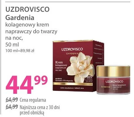 Kolagenowy krem naprawczy do twarzy na noc promocja w Hebe