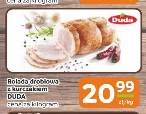 Rolada drobiowa z kurczakiem Duda promocja w Społem Częstochowa