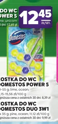 Kostka do WC Domestos Power 5 2-pak promocja w Stokrotka
