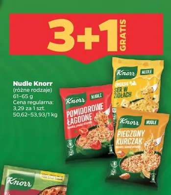 Nudle Knorr Ser w ziołach promocja w Netto
