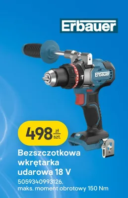 Bezszczotkowa wkrętarka udarowa 18V promocja w Castorama