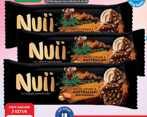 Lody na patyku Salted Caramel & Macadamia Nuii promocja w Dino