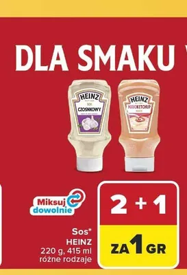 Sos czosnkowy Heinz promocja w Carrefour Market