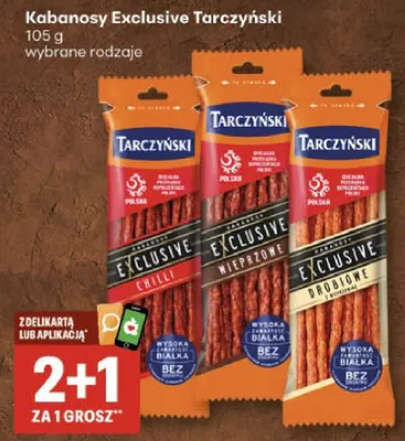 Kabanosy Exclusive wybrane rodzaje promocja w Delikatesy Centrum