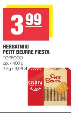 Herbatniki Petit Beurre Fiesta promocja w SPAR