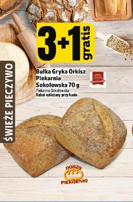 Bułka Gryka Orkisz Piekarnia Sokołowska promocja w TOPAZ