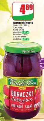 Buraczki domowe tarte WaldiBen promocja w Dino