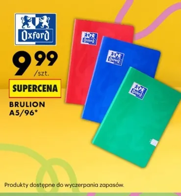 Brulion A5 Oxford promocja w Biedronka