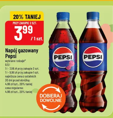 Napój gazowany Pepsi promocja w POLOmarket