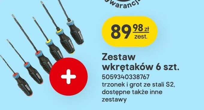 Zestaw wkrętaków 6 szt. promocja w Castorama
