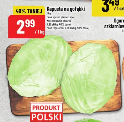 Kapusta na gołąbki promocja w POLOmarket
