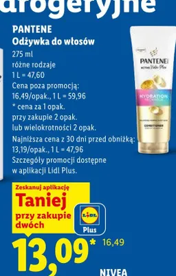 Odżywka do włosów Pantene promocja w Lidl