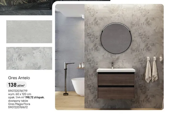 Gres Magia Flora Ceramstic promocja w Castorama