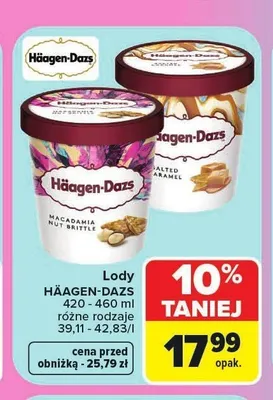 Lody Häagen-Dazs Macadamia Nut Brittle promocja w Carrefour